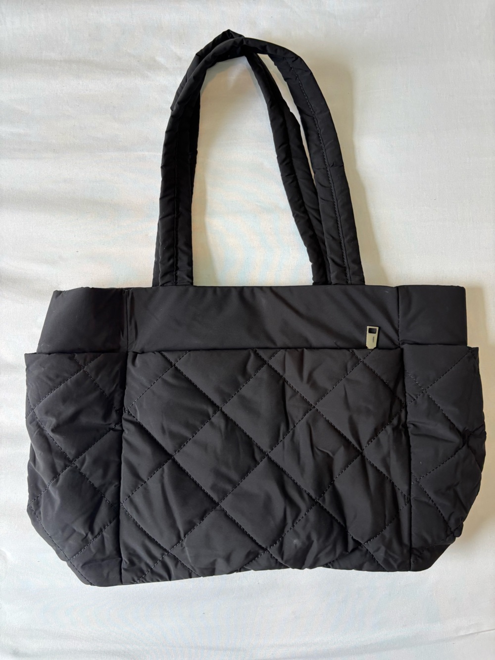 Black Quilted Tote Bag - Classic Everyday Carry